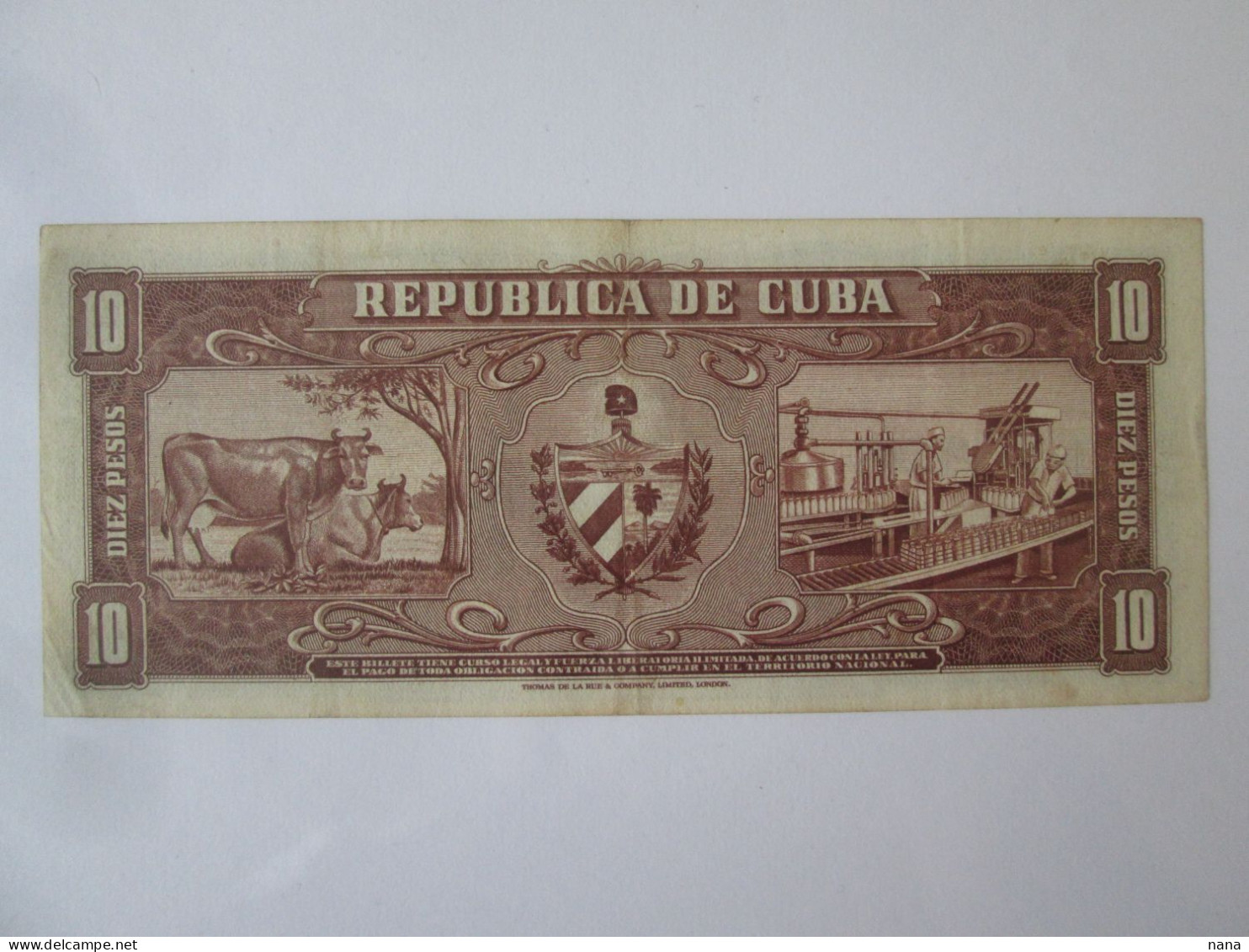 Cuba 10 Pesos 1960 Banknote Very Good Conditions,sign.Che Guevara See Pictures - Cuba