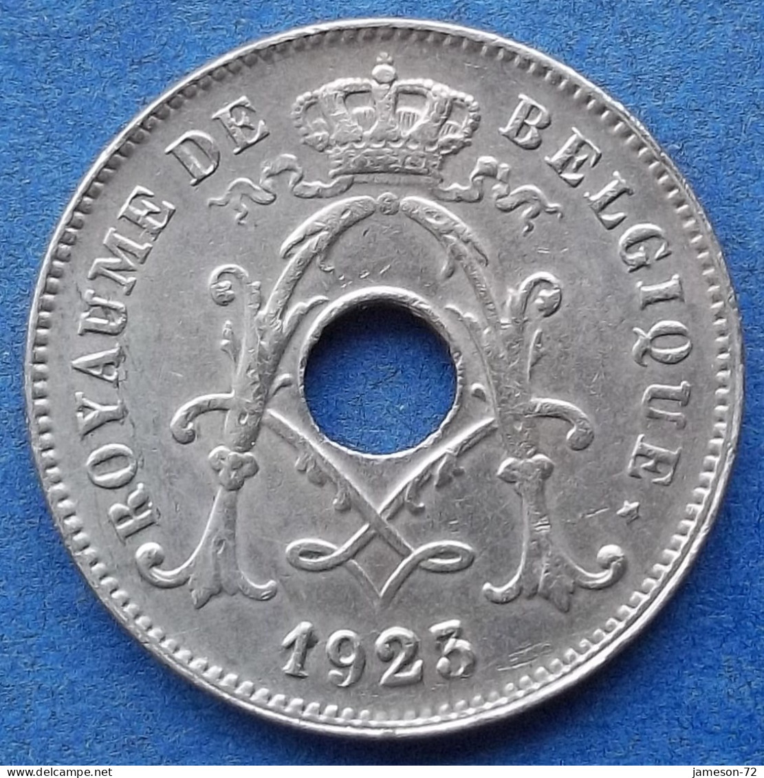 BELGIUM - 10 Centimes 1923 French KM# 85.1 Albert I (1909-34) - Edelweiss Coins - 10 Cent