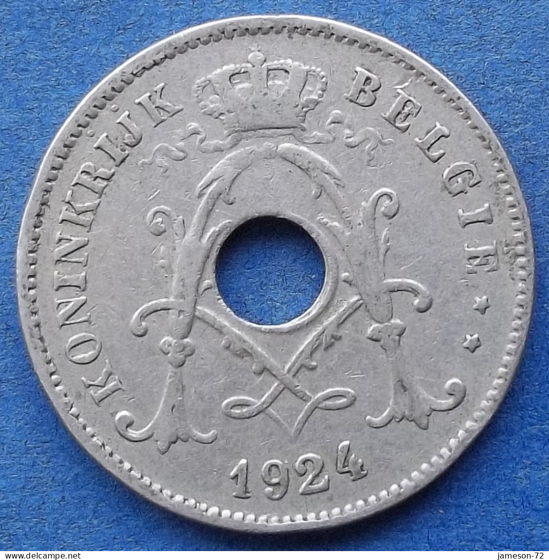BELGIUM - 10 Centimes 1924 Flemish KM# 86 Albert I (1909-1934) - Edelweiss Coins - 10 Cent