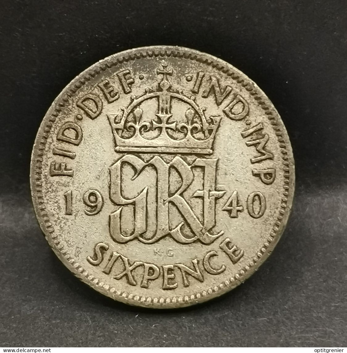 6 PENCE ARGENT 1940 GEORGE VI ROYAUME UNI / UNITED KINGDOM SILVER - H. 6 Pence