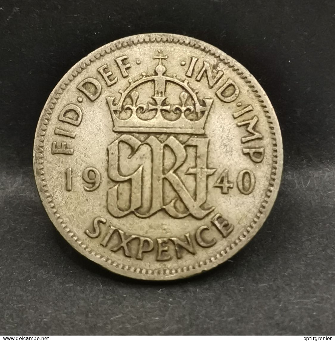 6 PENCE ARGENT 1940 GEORGE VI ROYAUME UNI / UNITED KINGDOM SILVER - H. 6 Pence