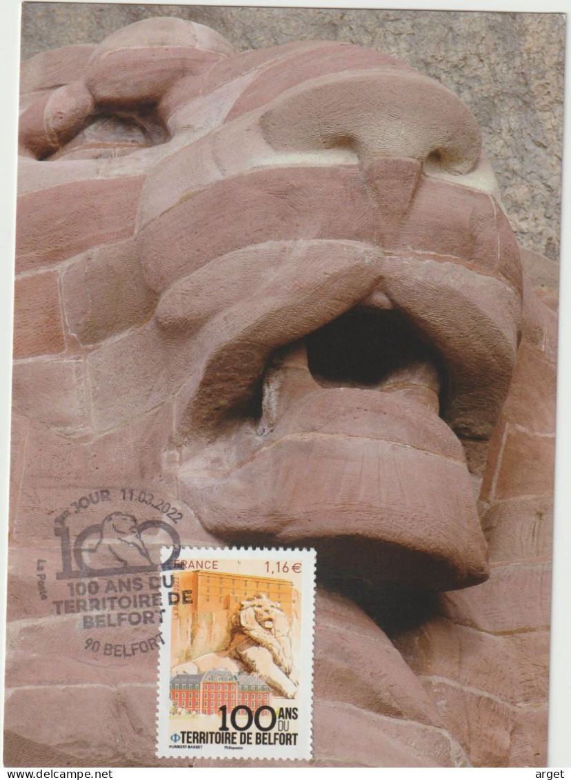 Carte Maximum FRANCE (LION De BELFORT) Obl Sp Ill 1er Jour (Ed Belfort-Tourisme) - 2020-…