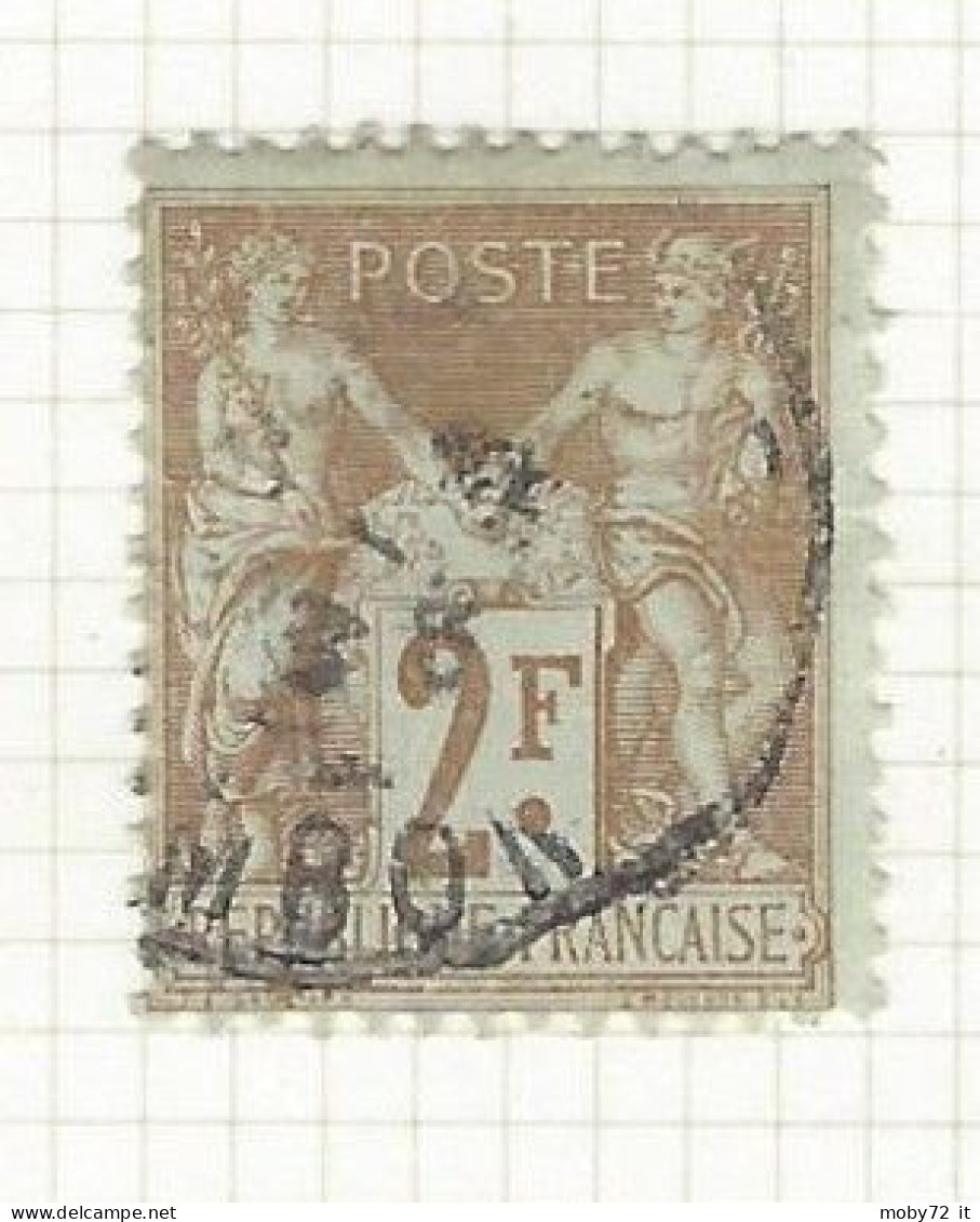 Francia - 1898/00 - Usato/used - Sage - Yt N. 105 - 1898-1900 Sage (Tipo III)