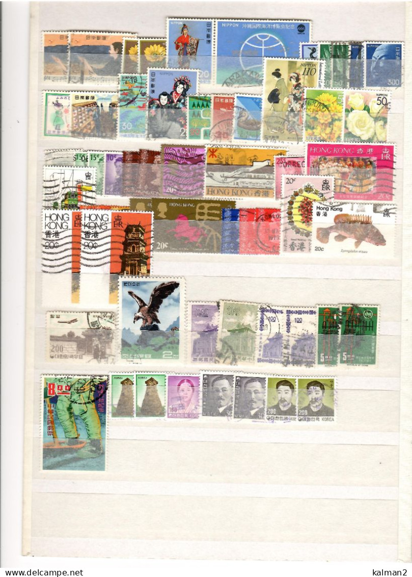 GIAPPONE + HONG KONG + SUD KOREA - INTERESSANTE LOTTO USATI - Collections, Lots & Series