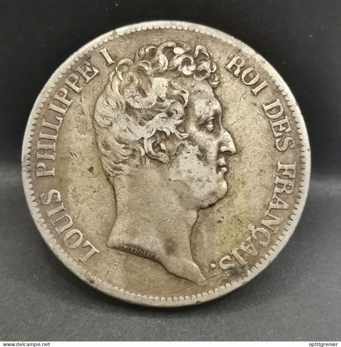 5 FRANCS ARGENT 1831 D LYON LOUIS PHILIPPE I TIOLER TRANCHE EN CREUX FRANCE / SILVER - 5 Francs