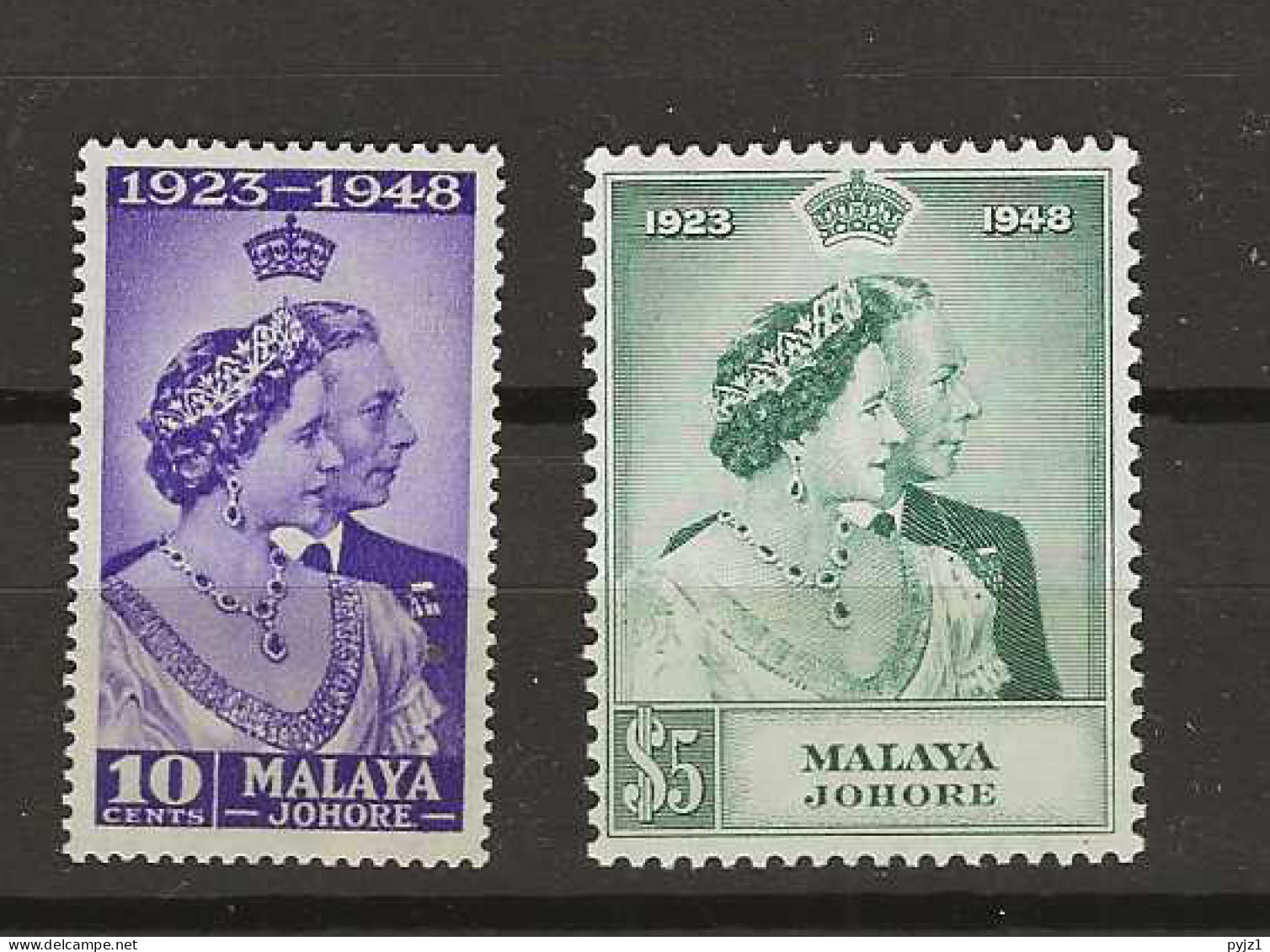 1948 MNH/MH Johore Mi 113-24 (high Value **) - Johore