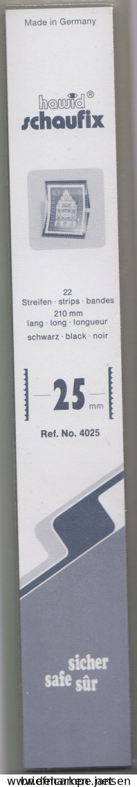 1 Pack = 22 HAWID-Klemmtaschen Schwarz 210x25 Mm System Schaufix (4025) - Bandes Cristal