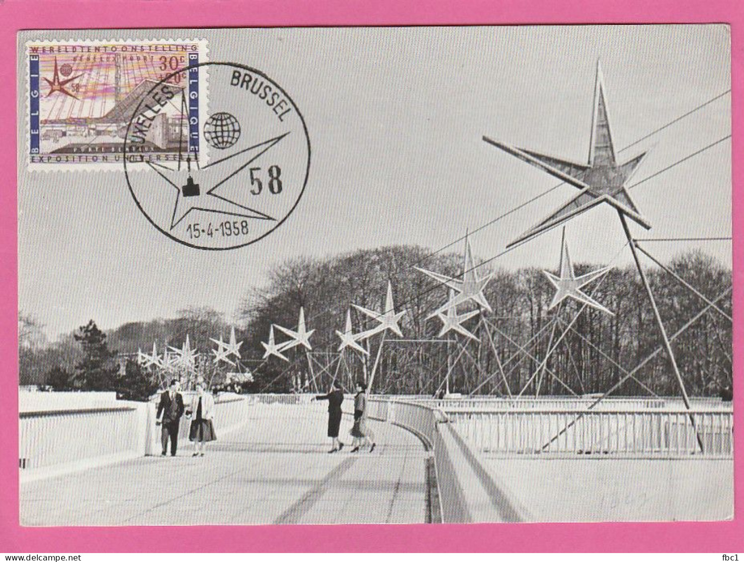 Belgique - Carte Maximum - 1958 - Exposition Universelle - N°1047 - Porte Benelux - 1951-1960