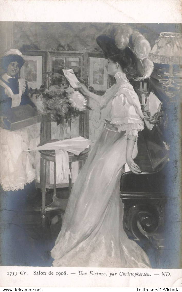 ARTS - Peintures Et Tableaux - Salon De 1908 - Une Facture - Christophersen - ND - Carte Postale Ancienne - Pintura & Cuadros