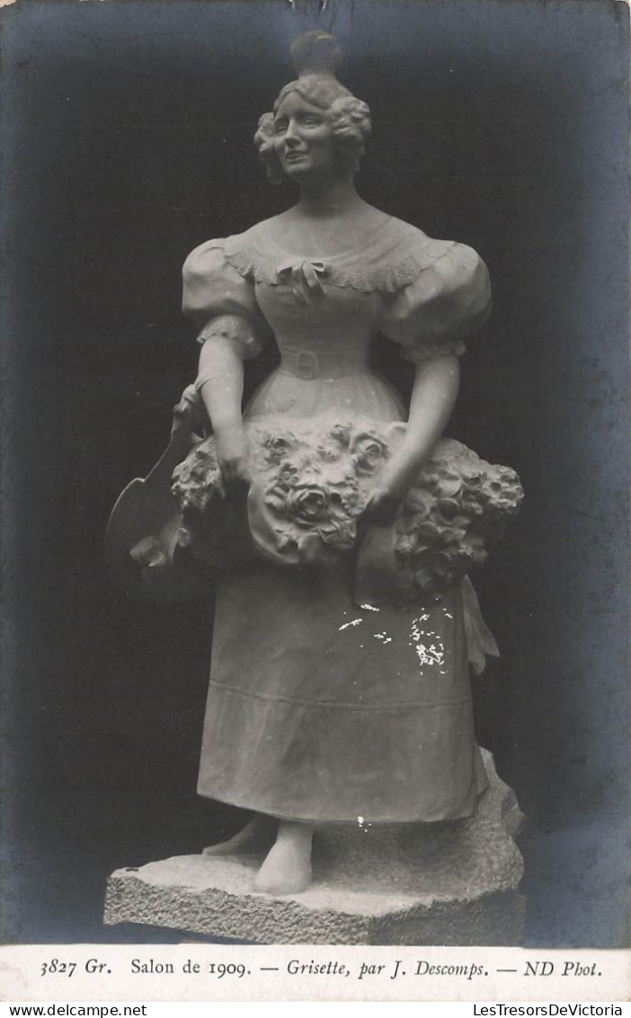 ARTS - Sculptures - Grisette - J. Descomps - Salon De 1909 - ND - Carte Postale Ancienne - Esculturas