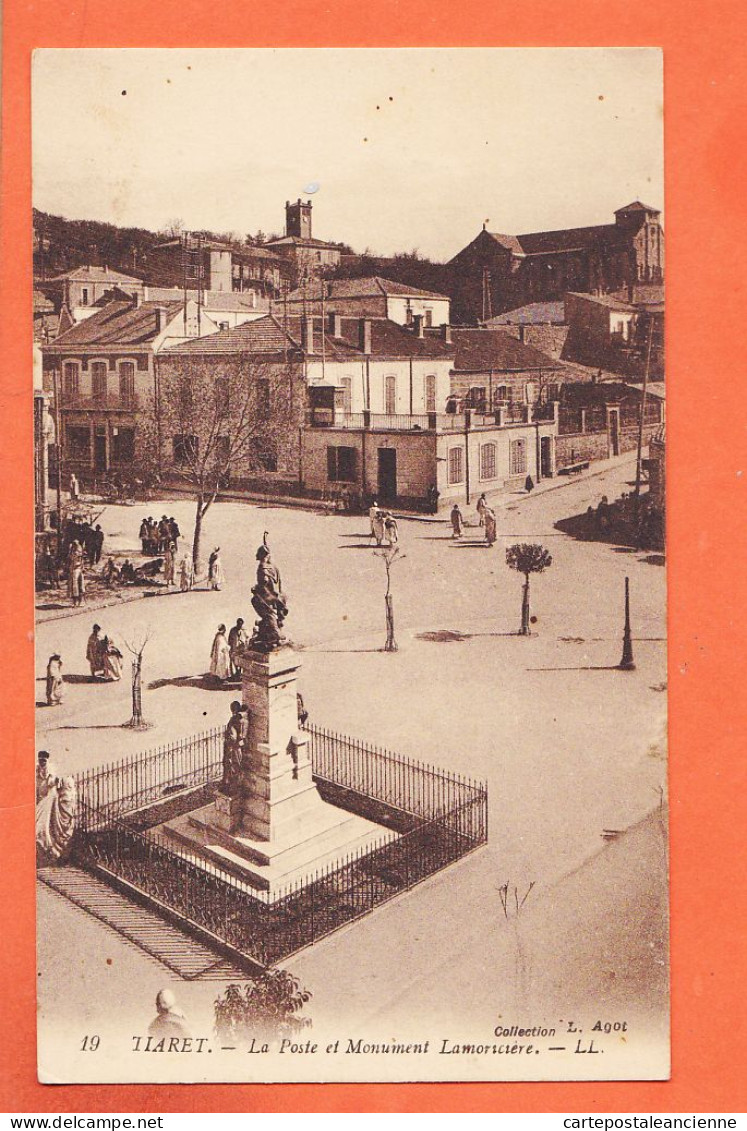 08175 ● TIARET Algérie La Poste Et Monumental LAMORICIERE 1910s Collection AGOT LL 19 LEVY Fils - Tiaret