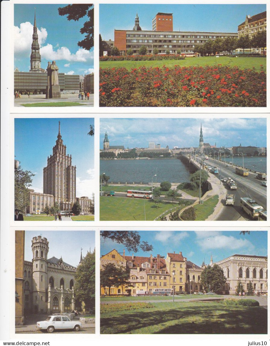 LATVIA Riga 18 Postcards in holder. #A1