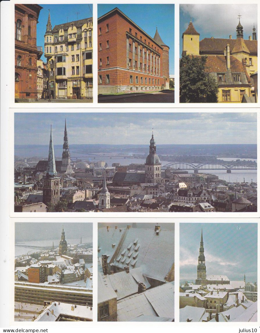 LATVIA Riga 18 Postcards in holder. #A1