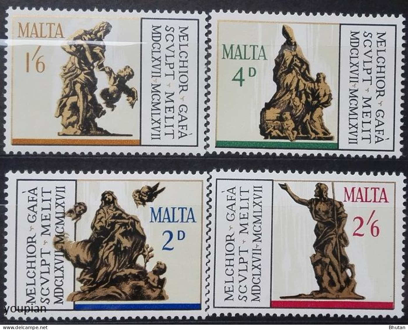 Malta 1967, 15th Anniversary Of Architectural History Congress, MNH Stamps Set - Malta