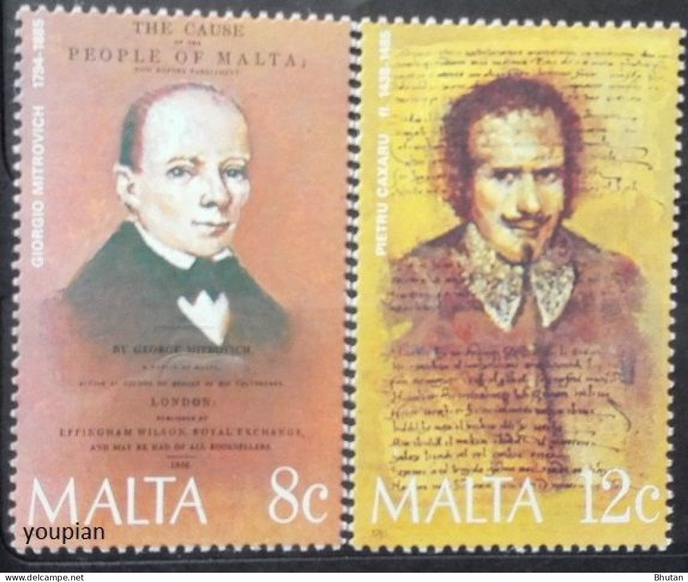 Malta 1985, Personalities, MNH Stamps Set - Malta
