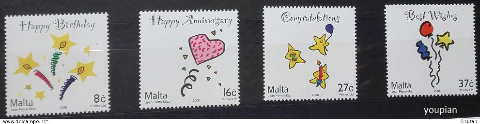 Malta 2006, Greetings, MNH Stamps Set - Malta