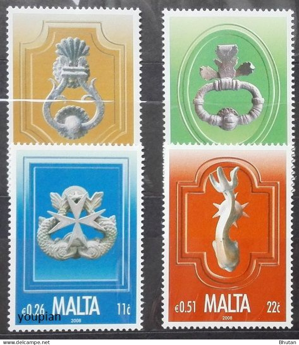 Malta 2008, Door Knockers, MNH Stamps Set - Malta