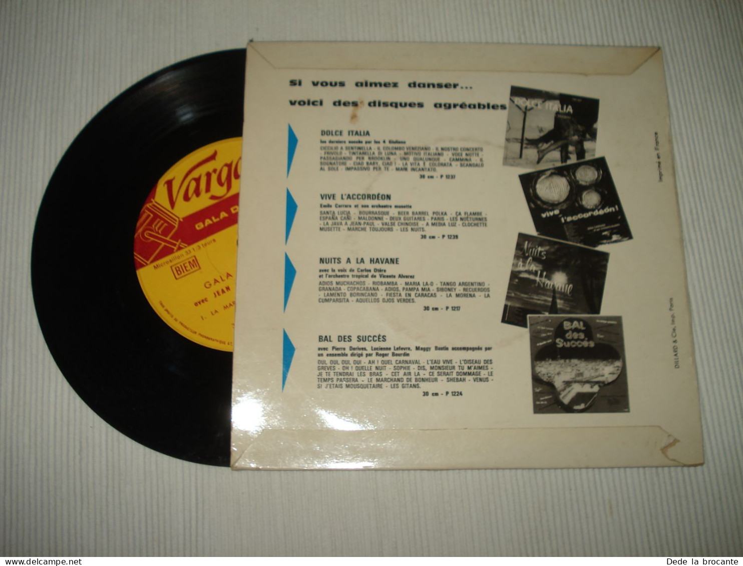 B13 / Jean Couroyer Et Son Orchestre - 7"- 33 T - G-322 - FR 1962  EX/EX - Spezialformate