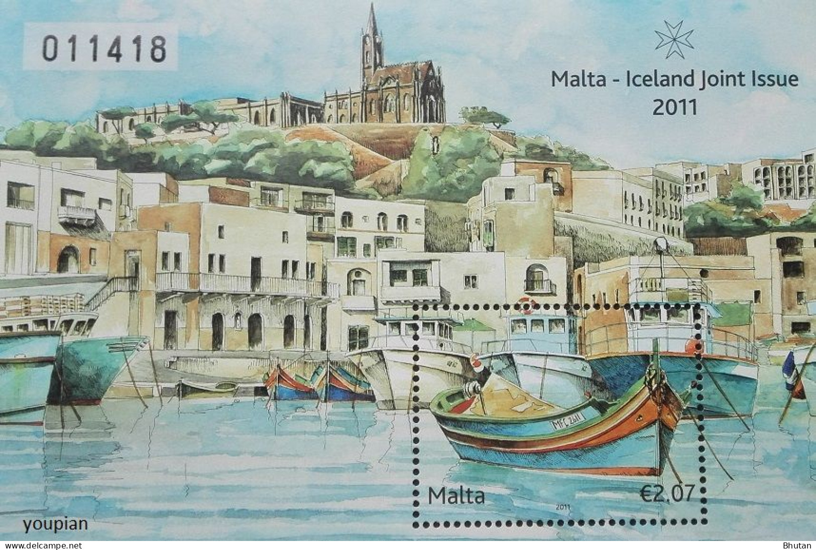 Malta 2011, Malta-Iceland Joint Issue, MHH S/S - Malta