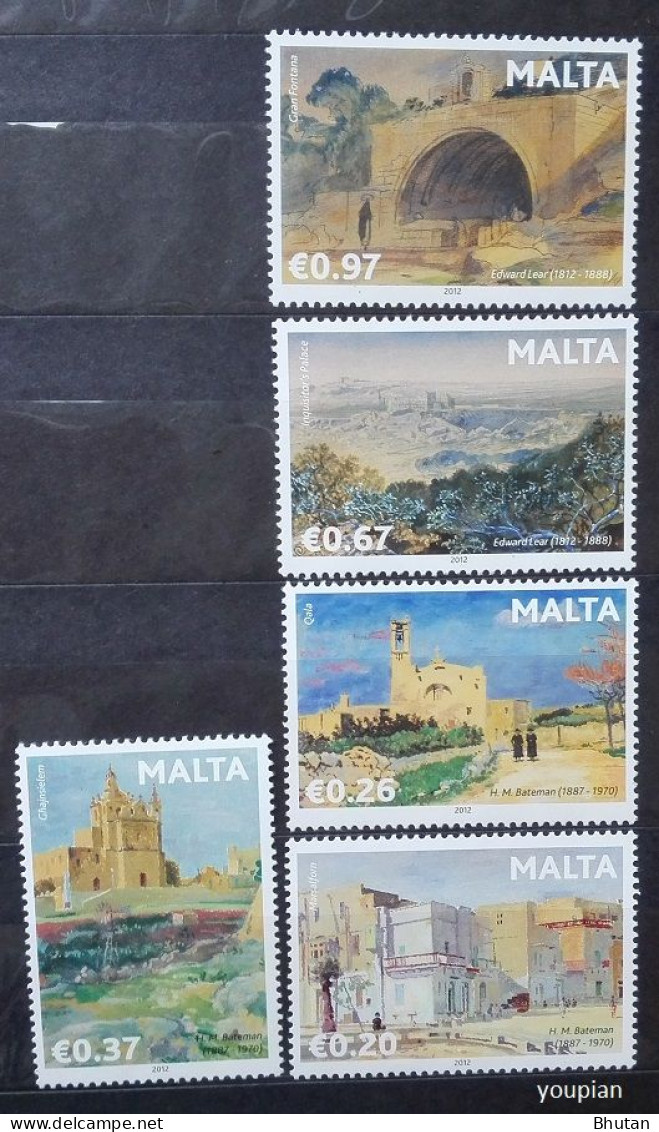 Malta 2012, International Artists On Malta, MNH Stamps Set - Malta