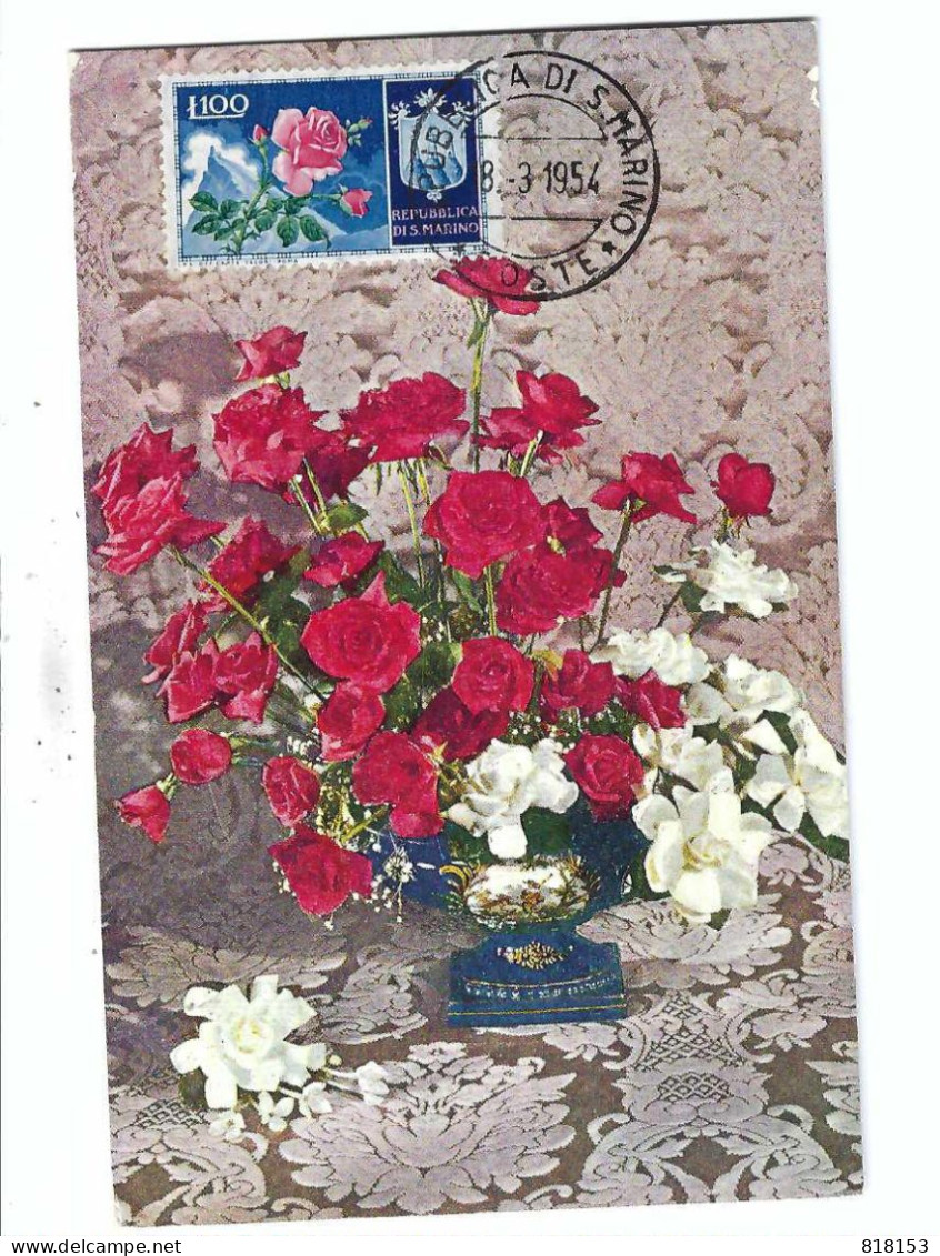 FDC   REPUBLICA DI S.MARINO      18-3- 1954     SALMON SERIES - Used Stamps
