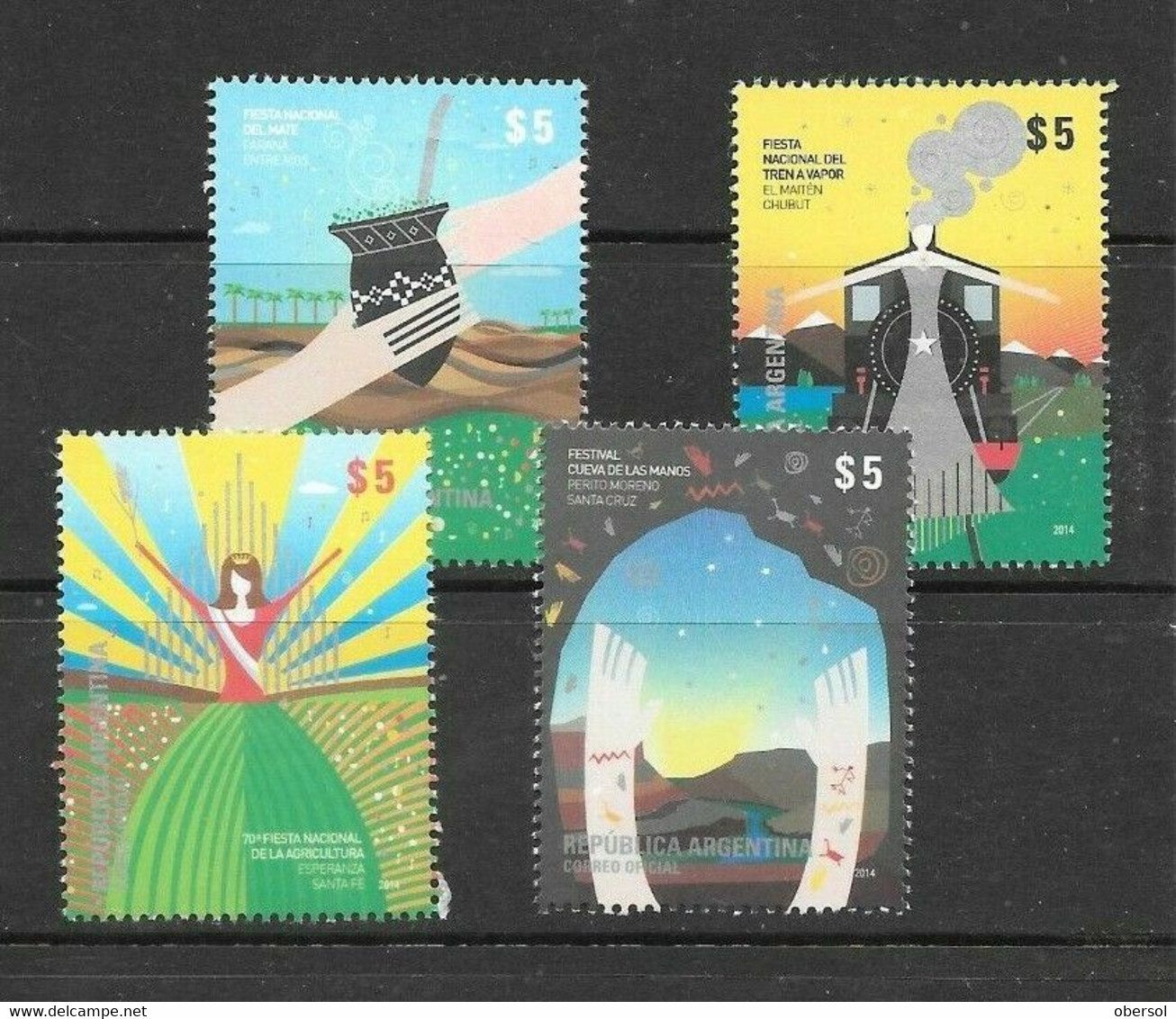 Argentina 2014 Traditional Celebrations Festivals Complete Set MNH - Unused Stamps