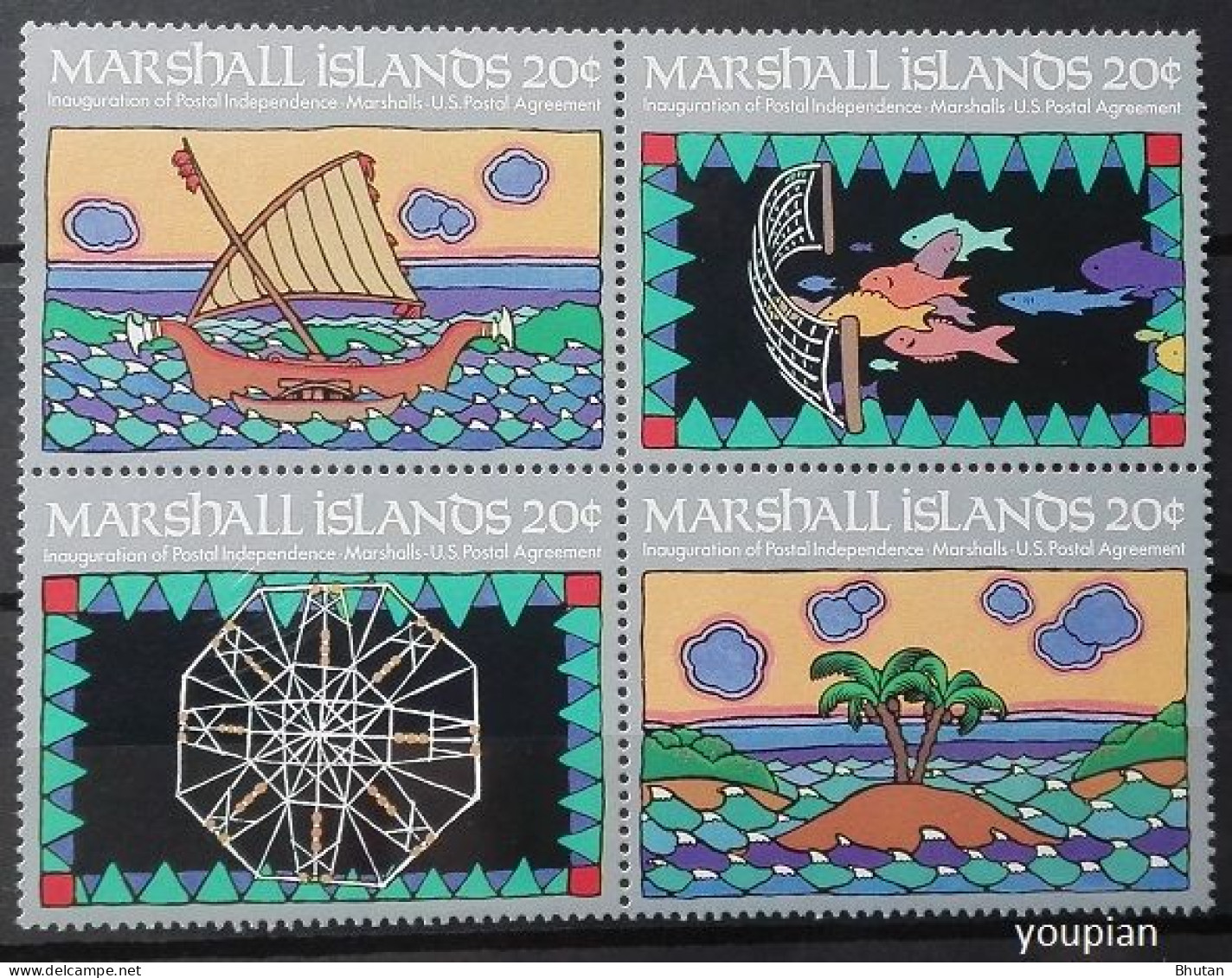 Marshall Islands 1984, Inauguration Of Postal Independence, MNH S/S - Marshall