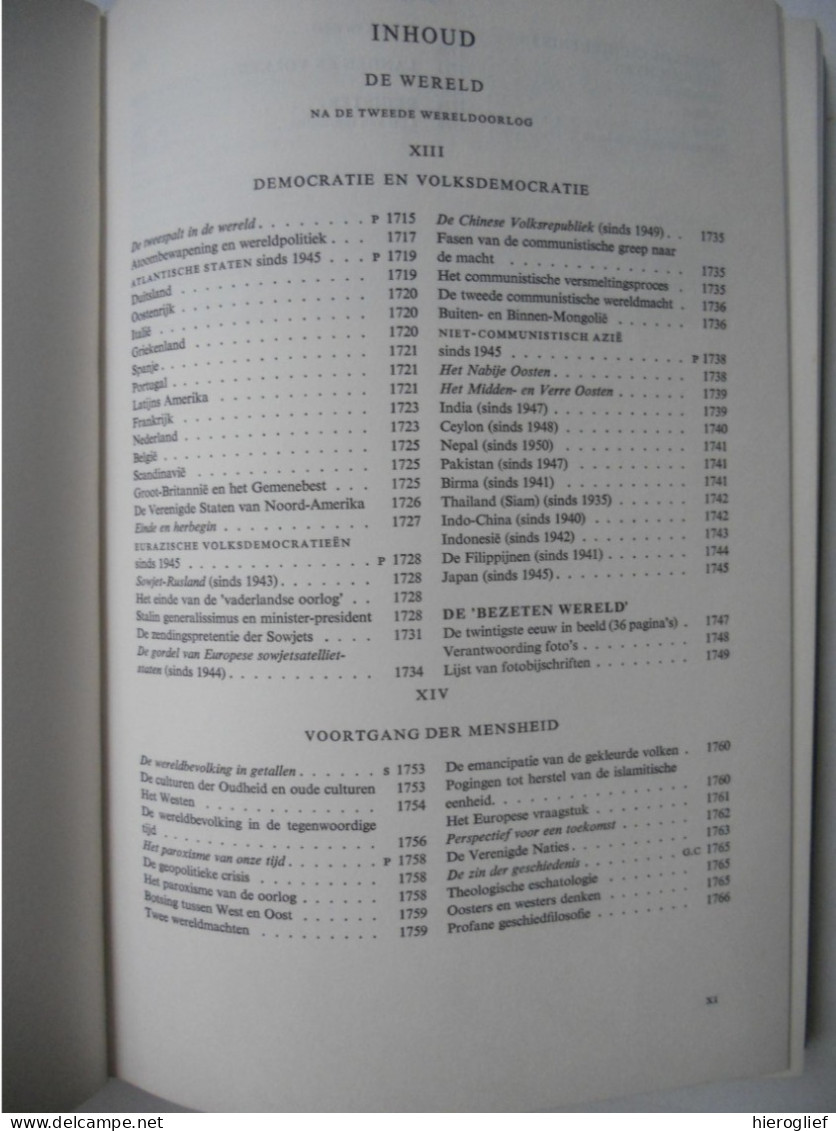 Geschiedenis der mensheid - 5 delen  cultuurhistorie vd godsdiensten kunsten wetenschappen politieke & sociale geschiede