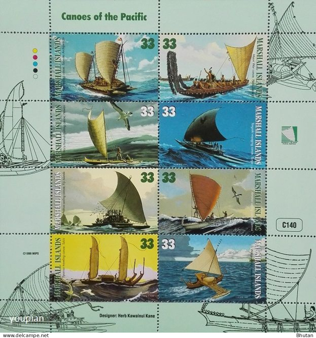Marshall Islands 1999, Canoes Of The Pacific, MNH S/S - Marshall