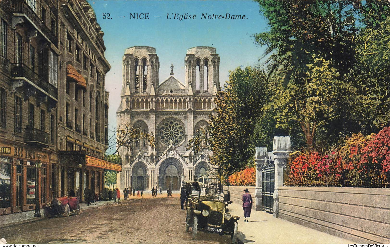 FRANCE - Nice - Vue Sur L'église Notre Dame - Colorisé - Carte Postale Ancienne - Sonstige & Ohne Zuordnung