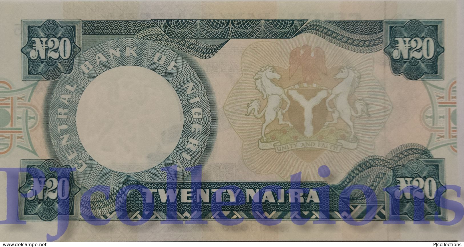 NIGERIA 20 NAIRA 1984 PICK 26f UNC - Nigeria