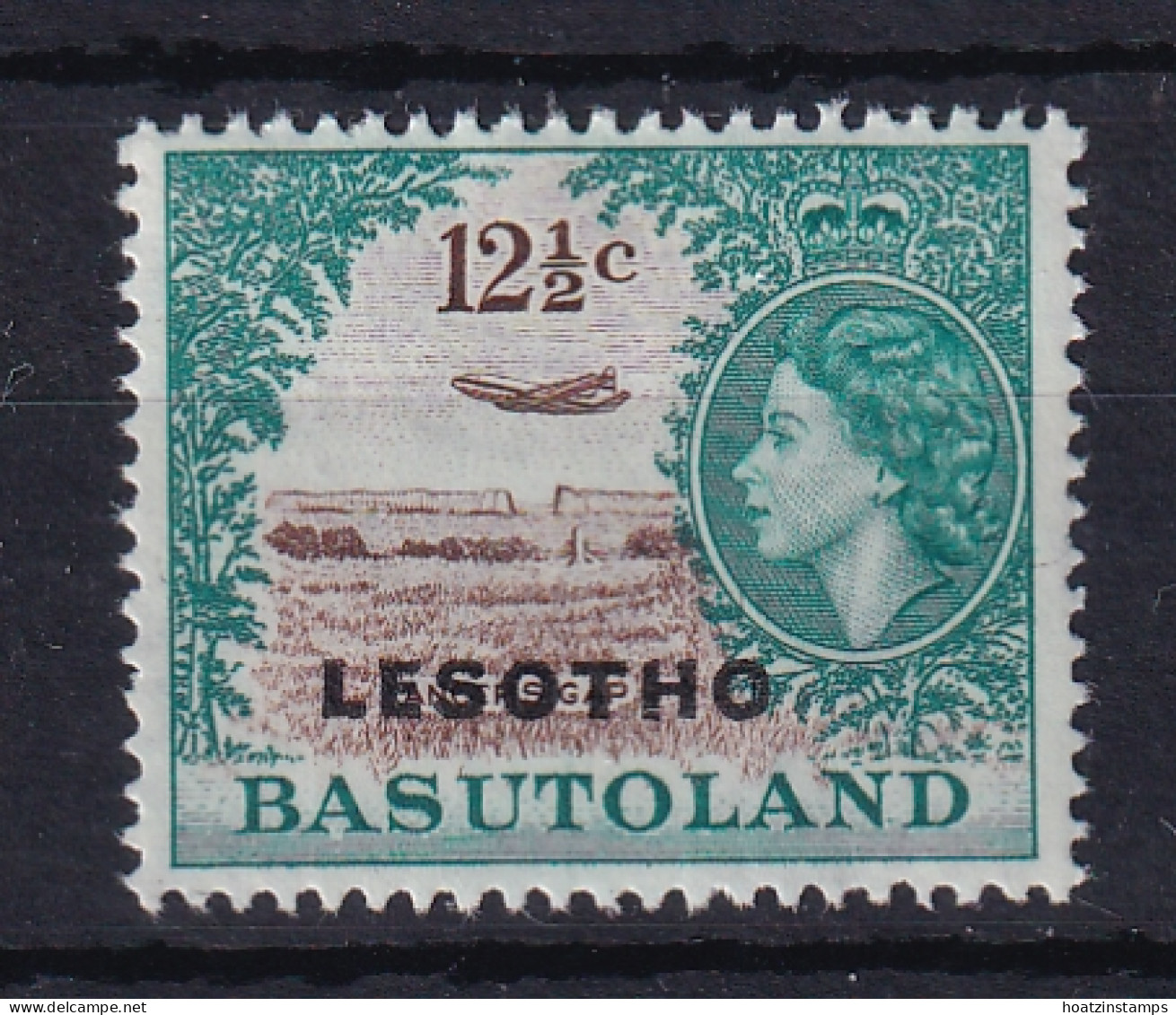 Lesotho: 1966   QE II - Pictorial 'Lesotho' OVPT   SG117A   12½c  [Wmk: Mult Script CA]    MNH - Lesotho (1966-...)