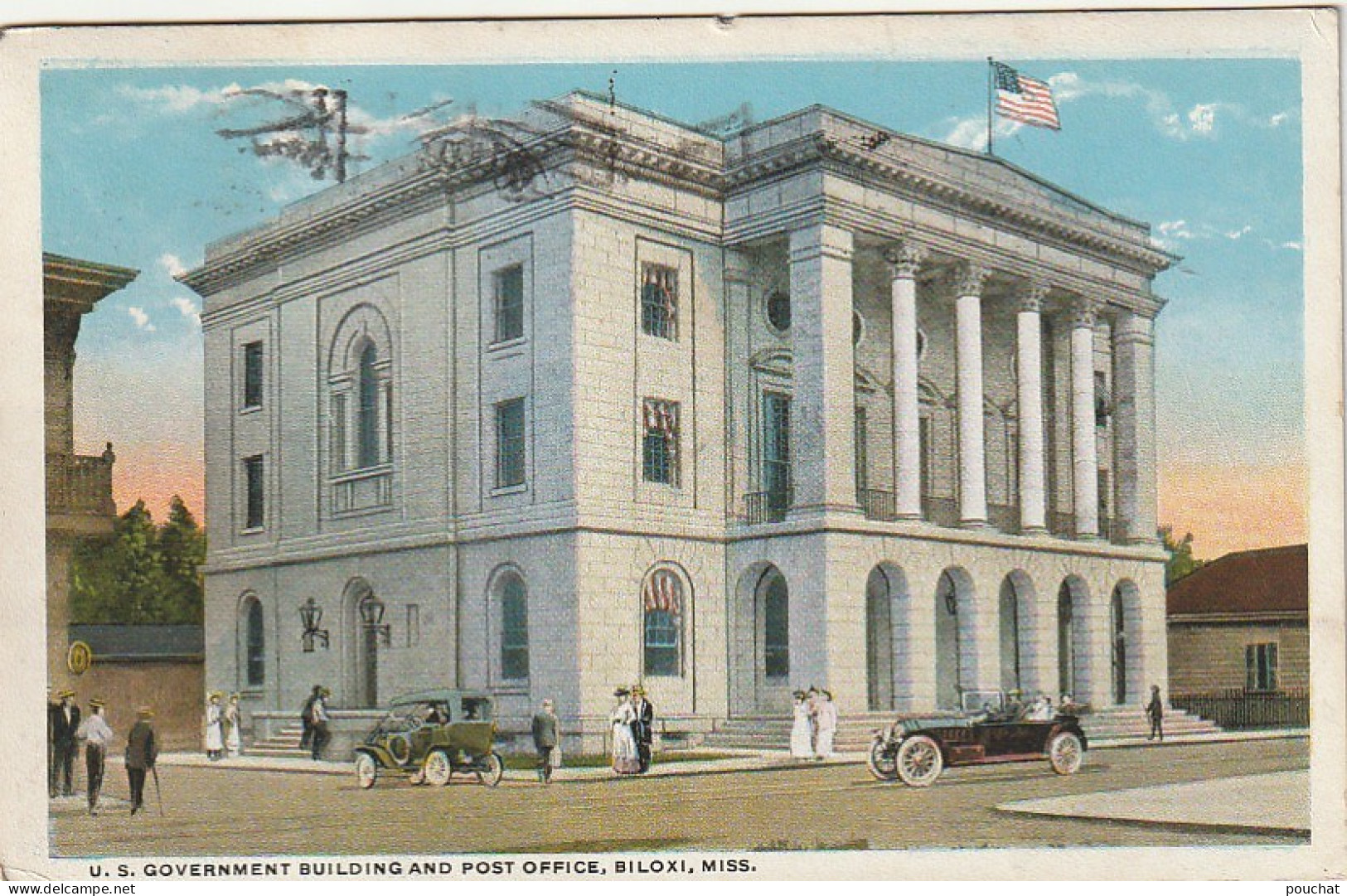 Z++ 12-(U. S. A.) U. S. GOVERNMENT BUILDING AND POST OFFICE , BILOXI , MISSISSIPPI - 2 SCANS - Other & Unclassified
