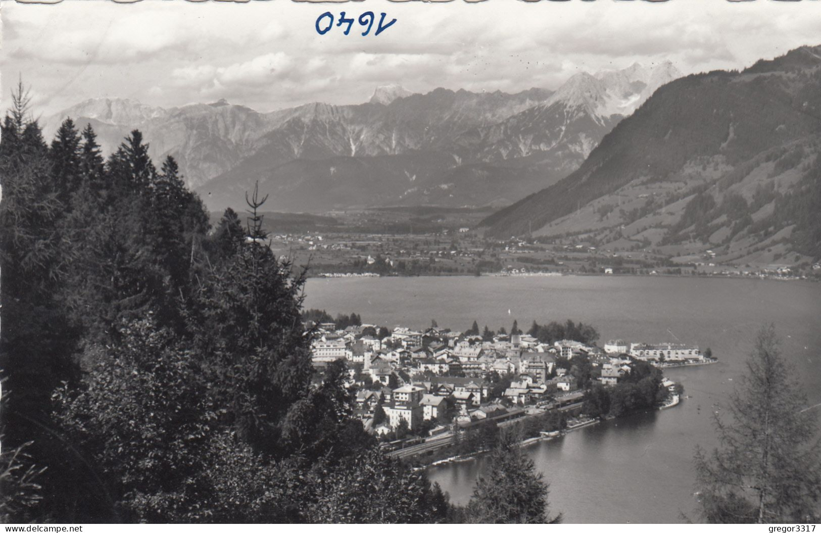 E4390) Bergstadt ZELL Am SEE - Die Perle Der Alpen Gegen Steinernes Meer - Salzburg S/W Bahnhof Vorne - Zell Am See