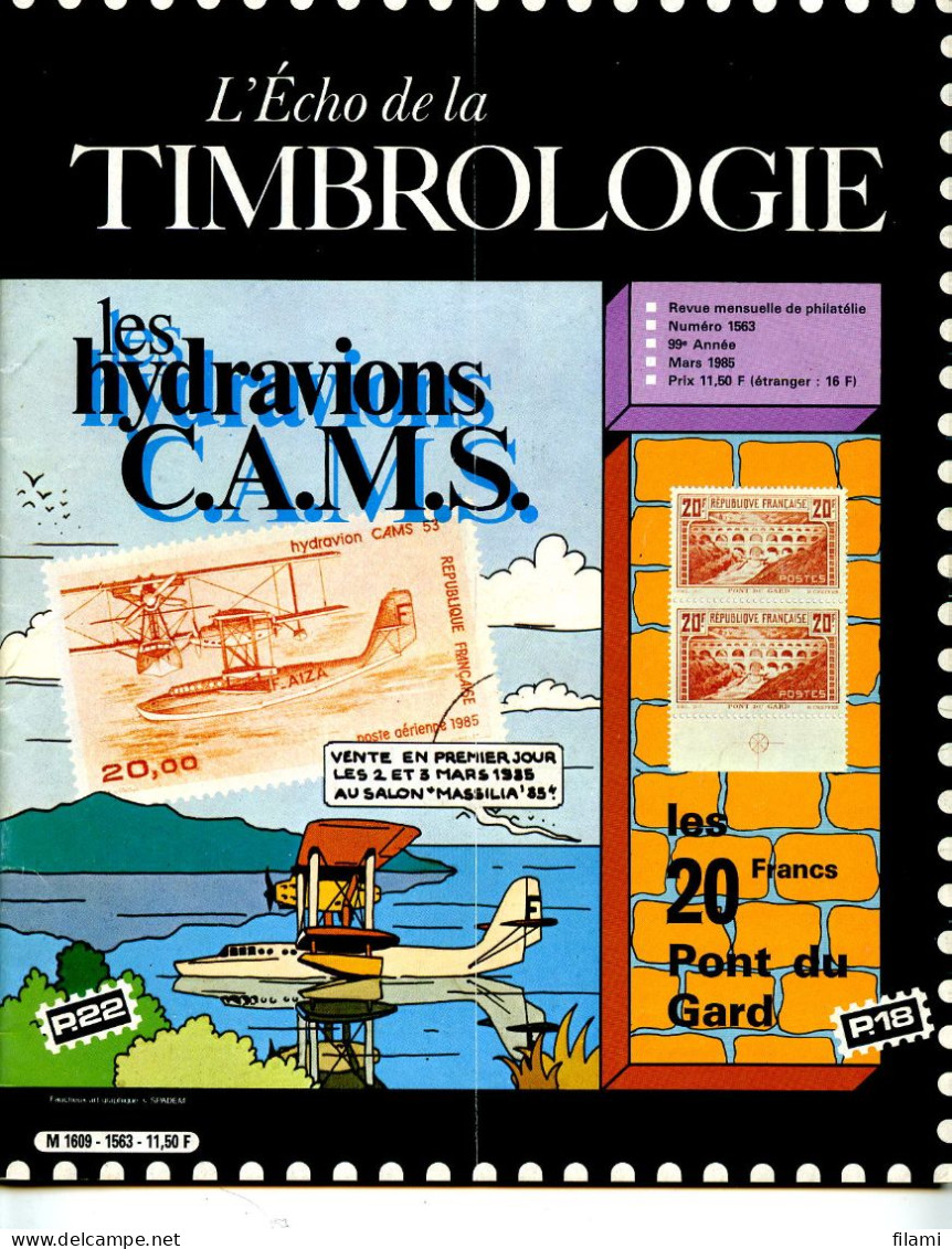 L'écho De La Timbrologie,paquebots Mediterranée,Pont De Gard 20c,hydravion,terre Adélie,timbre De Gréve, - Frans (tot 1940)