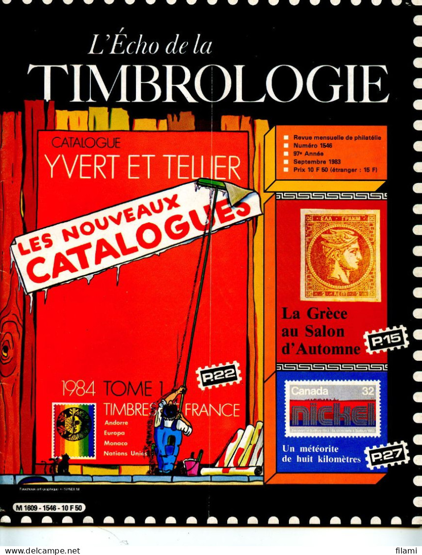 L'écho De La Timbrologie,paquebots Mediterranée,Pont De Gard 20c,hydravion,terre Adélie,timbre De Gréve, - Frans (tot 1940)