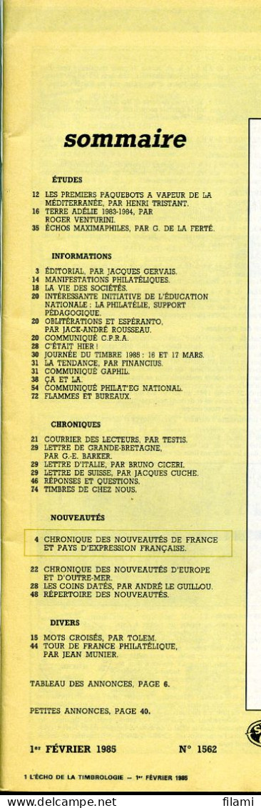 L'écho De La Timbrologie,paquebots Mediterranée,Pont De Gard 20c,hydravion,terre Adélie,timbre De Gréve, - Francesi (prima Del 1940)