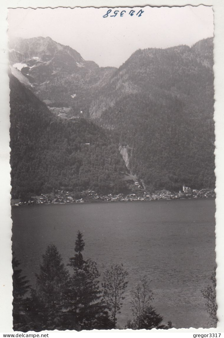 E4396) HALLSTATT  Salzkammergut - Alte FOTO AK -  Hallstättersee Gegen Berge - Hallstatt