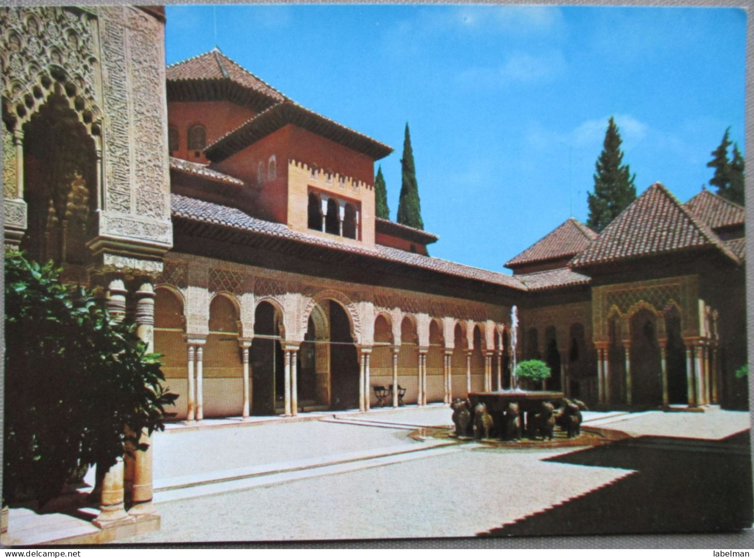 SPAIN SPAGNE ANDALUCIA GRANADA ALHAMBRA PALACE GARDEN TARJETA POSTAL POSTCARD ANSICHTSKARTE CARTEM POSTALE CARTOLINA - Segovia