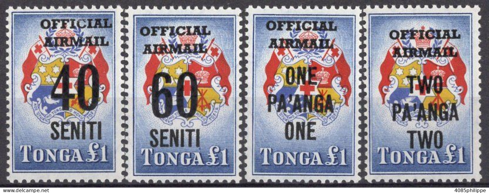 TONGA Timbres Service Poste Aérienne N°15** à 18** Neufs Sans Charnières TB Cote : 12€00 - Tonga (1970-...)