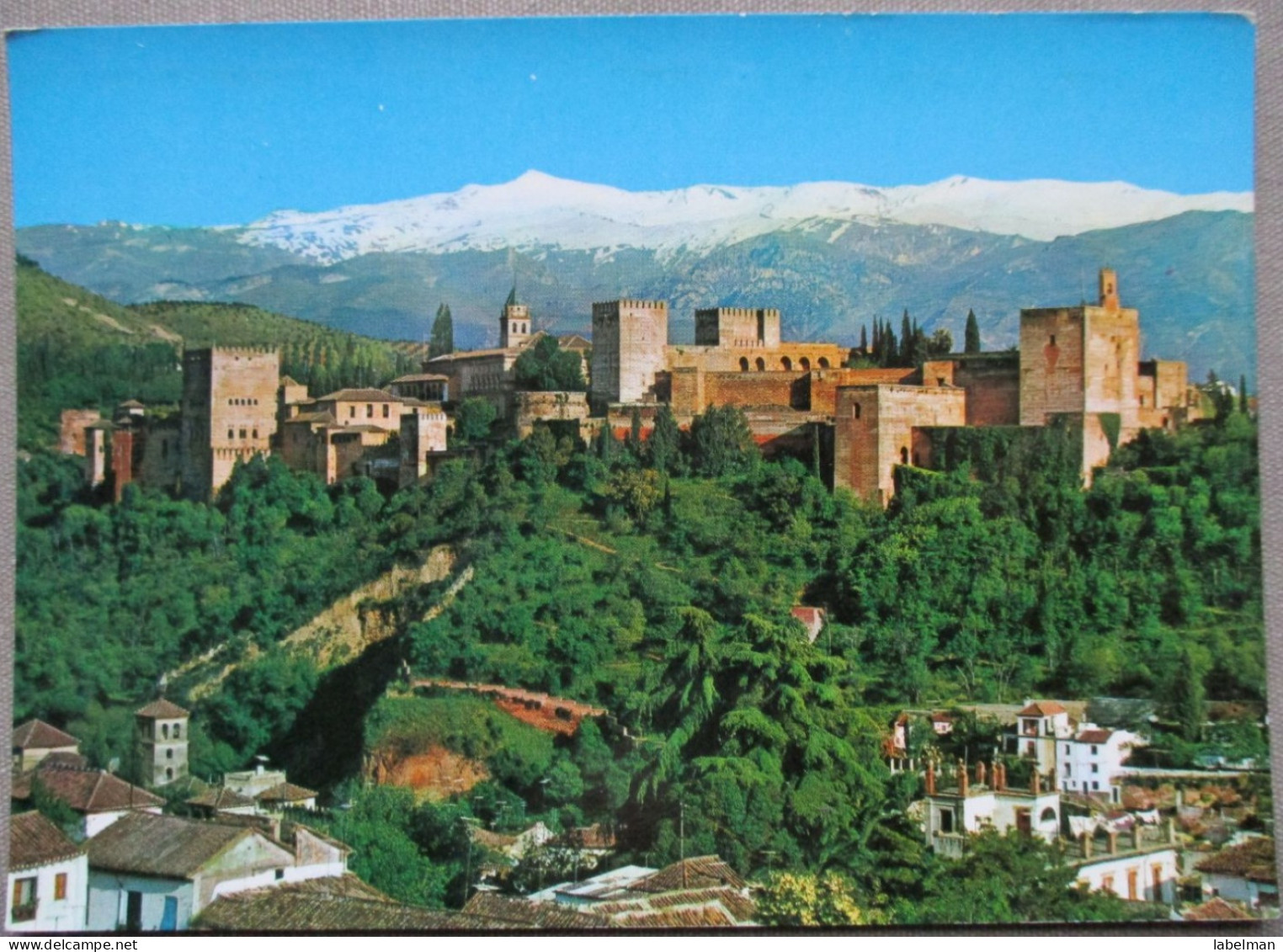 SPAIN SPAGNE ANDALUCIA GRANADA ALHAMBRA PALACE GARDEN TARJETA POSTAL POSTCARD ANSICHTSKARTE CARTEM POSTALE CARTOLINA - Segovia