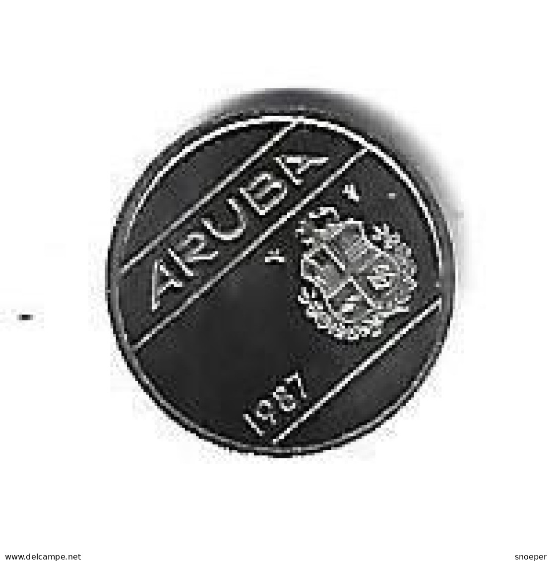 *Aruba 5 Cents  1987 Km 1   Bu - Aruba