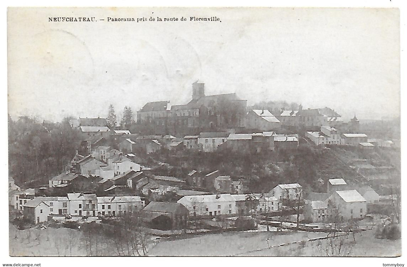 CPA Neufchateau, Panorama Pris De La Route De Florenville - Neufchâteau