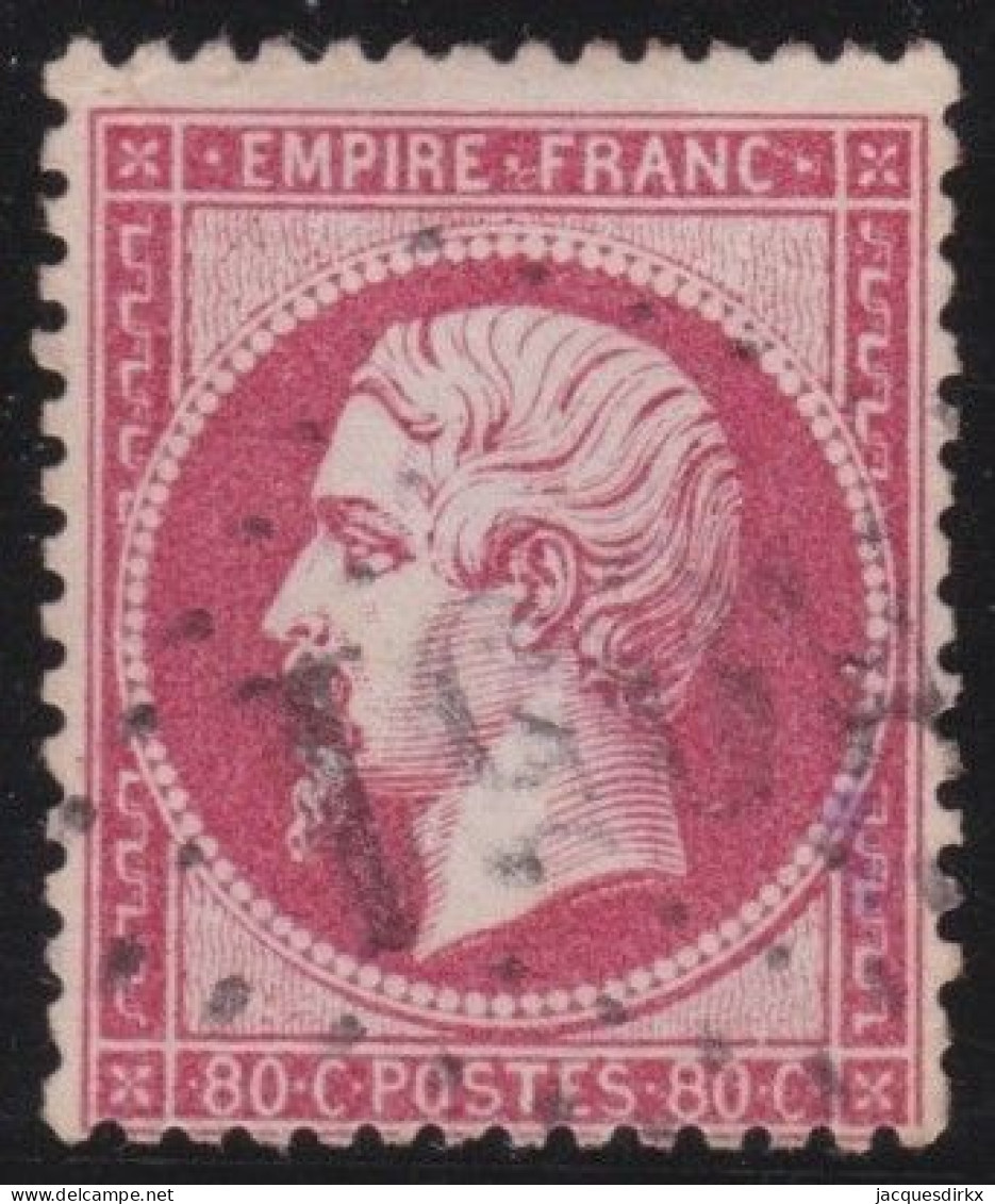 France  .  Y&T   .     24  (2 Scans)     .   O      .    Oblitéré - 1862 Napoléon III