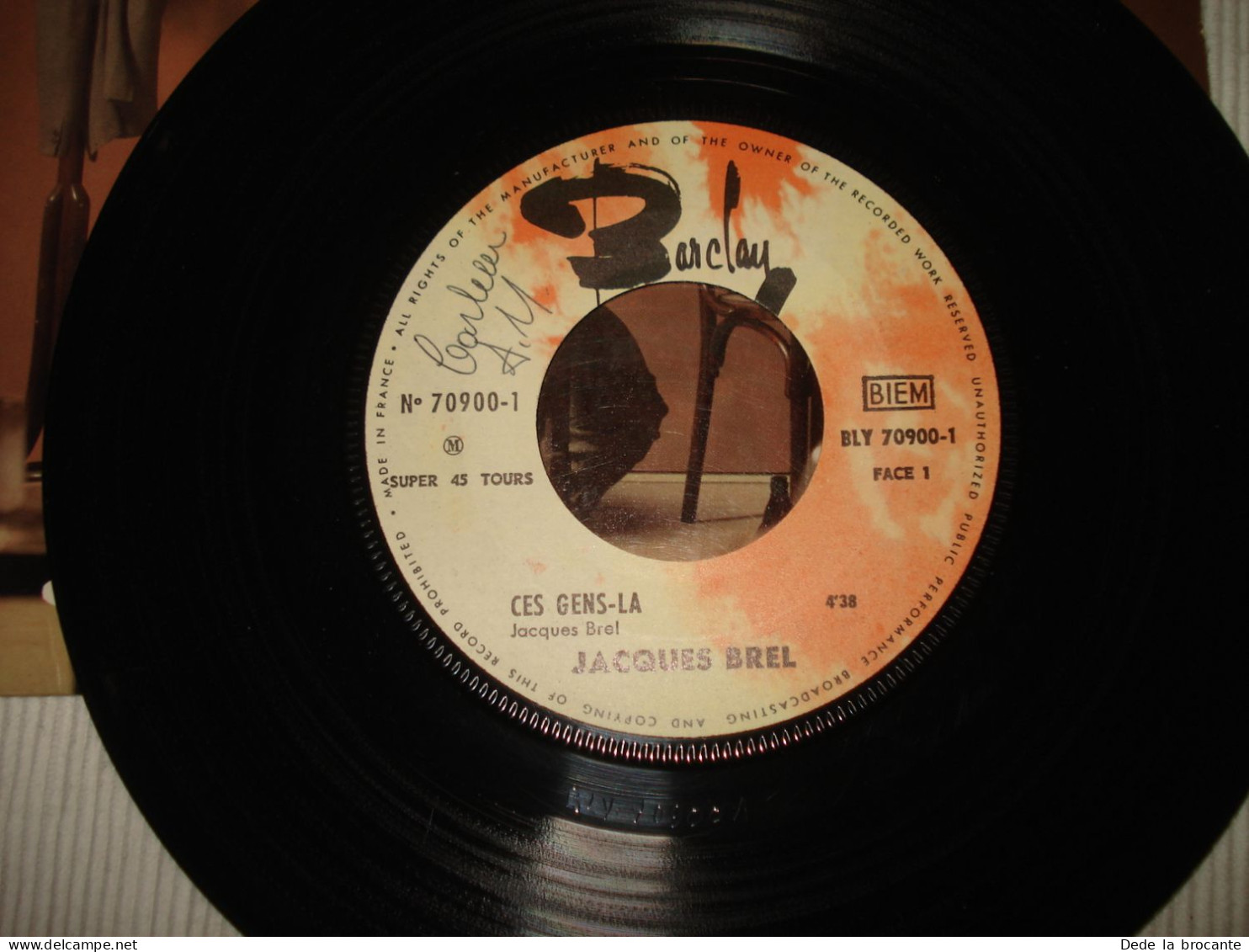 B13 / Jacques Brel – Ces Gens Là - EP – Barclay – 70 900 M - Fr 1965  NM/NM - Speciale Formaten