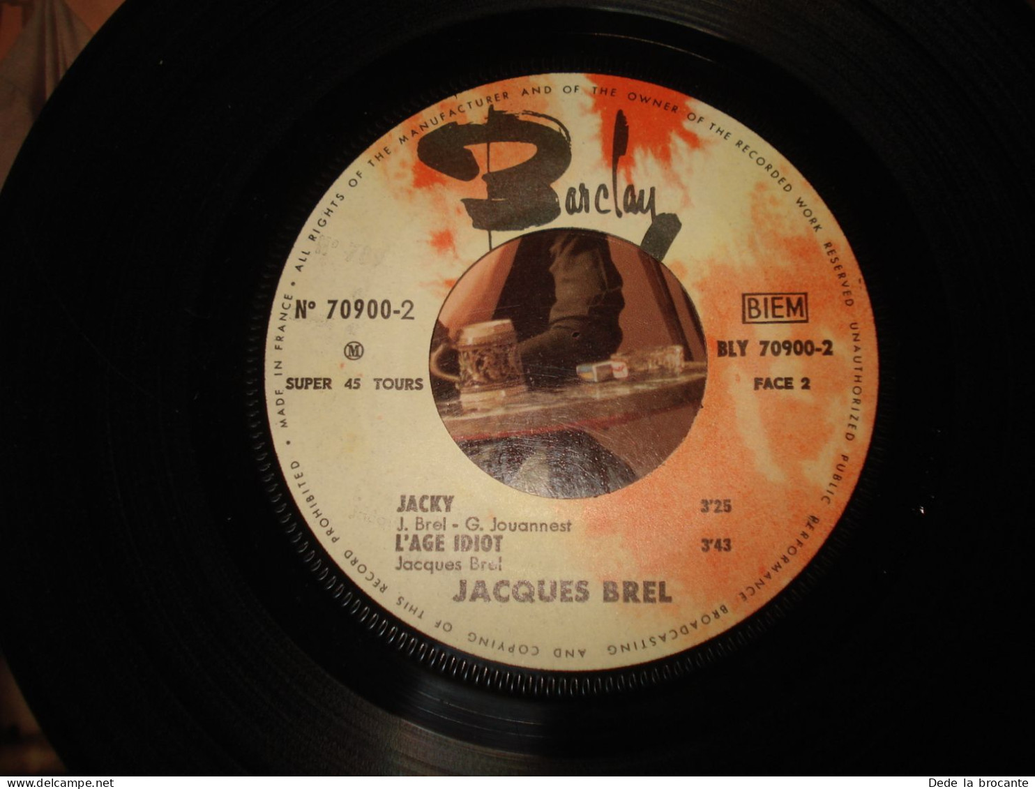 B13 / Jacques Brel – Ces Gens Là - EP – Barclay – 70 900 M - Fr 1965  NM/NM - Formatos Especiales