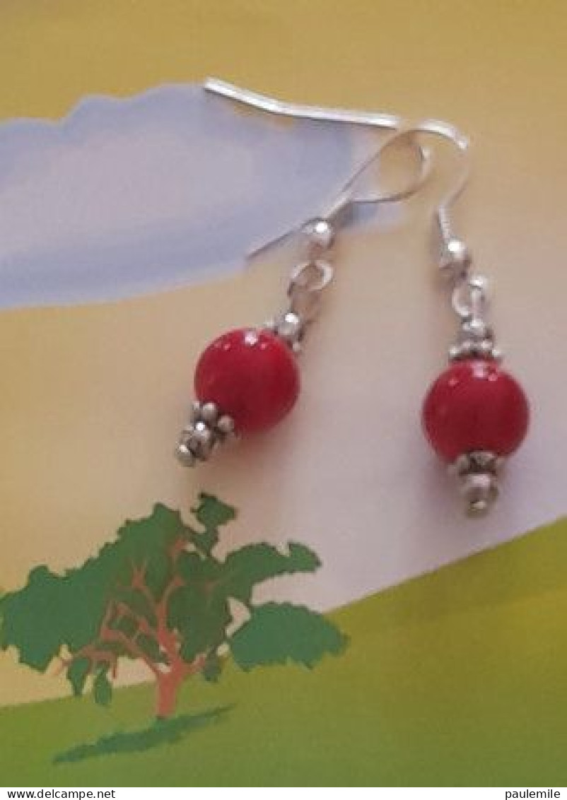 1 PAIRE DE  BOUCLES D.OREILLES FAIT PAR MOI-MEME - Oorringen