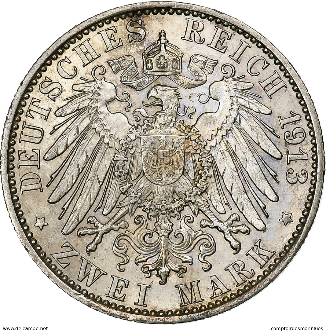 Monnaie, Etats Allemands, PRUSSIA, Wilhelm II, 2 Mark, 1913, Berlin, SPL - Autres & Non Classés