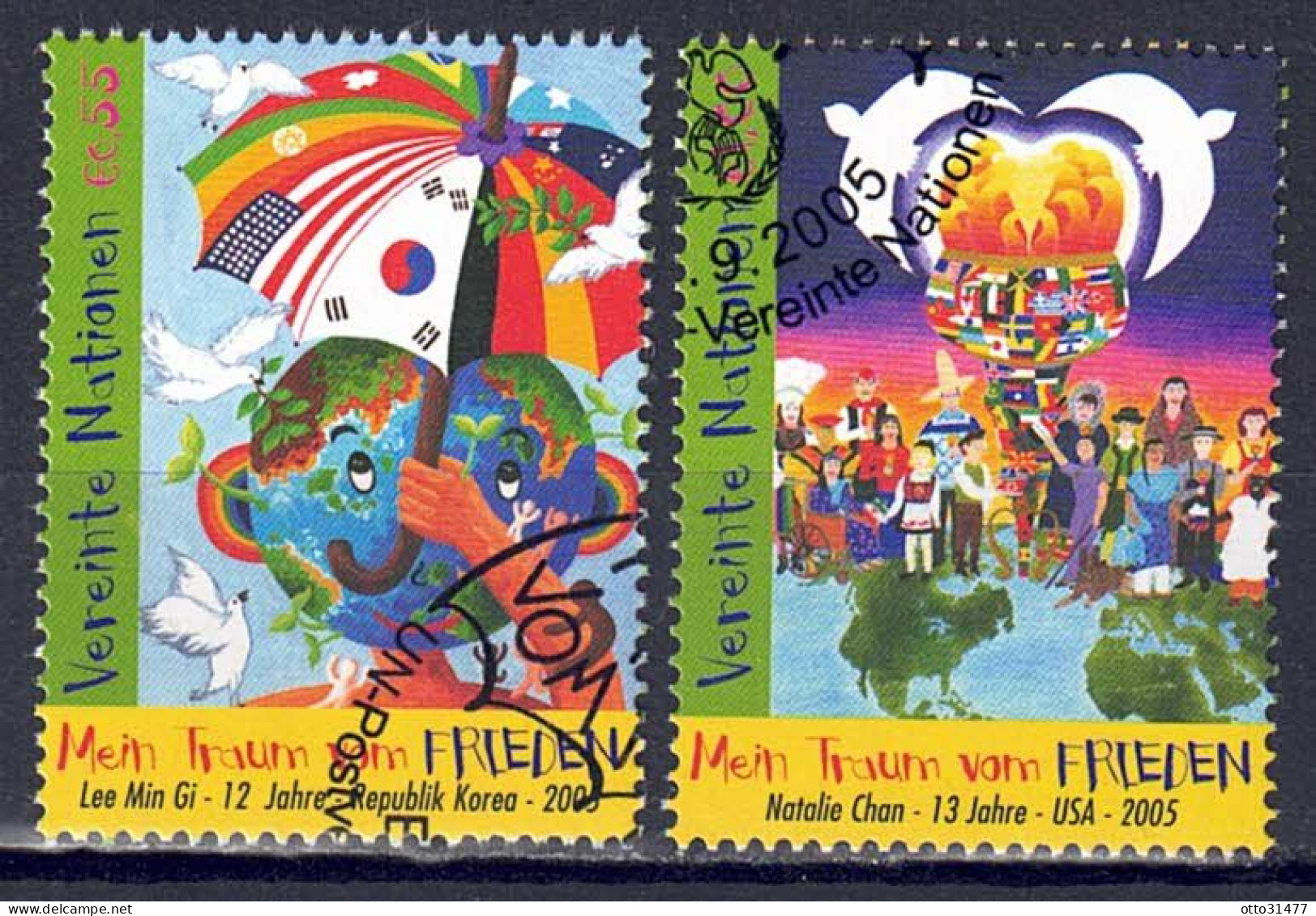 UNO Wien 2005 - Weltfriedenstag, Nr. 451 - 452, Gestempelt / Used - Used Stamps