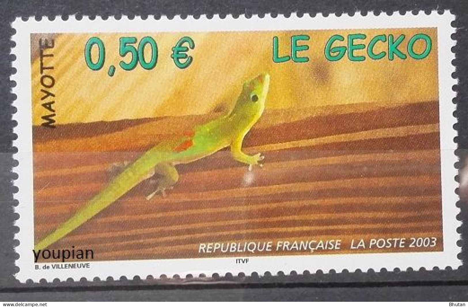 Mayotte 2003, Gecko, MNH Single Stamp - Sonstige - Afrika